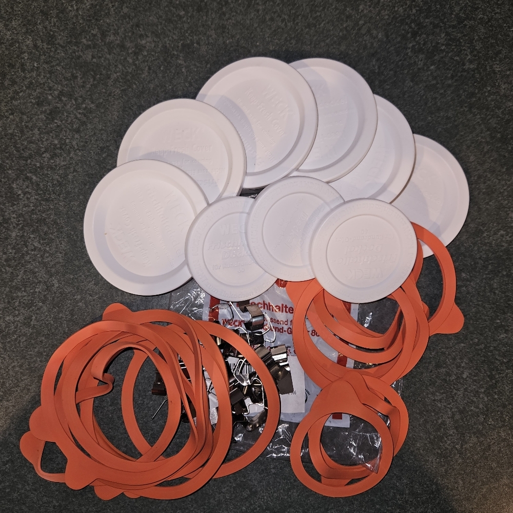 Weck Canning Jar Gaskets, Lids And Clamps